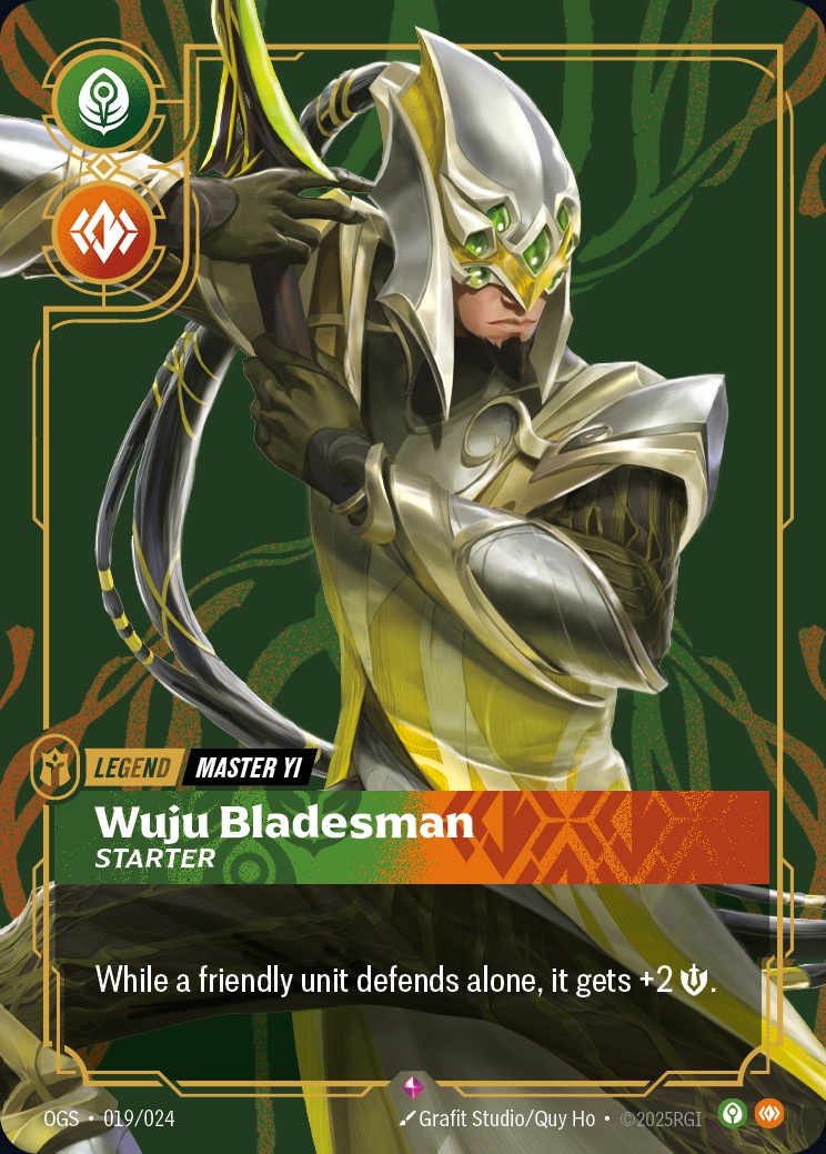 La Legend Master Yi, Wuju Bladesman di Riftbound, bannata nel 2v2 Constructed