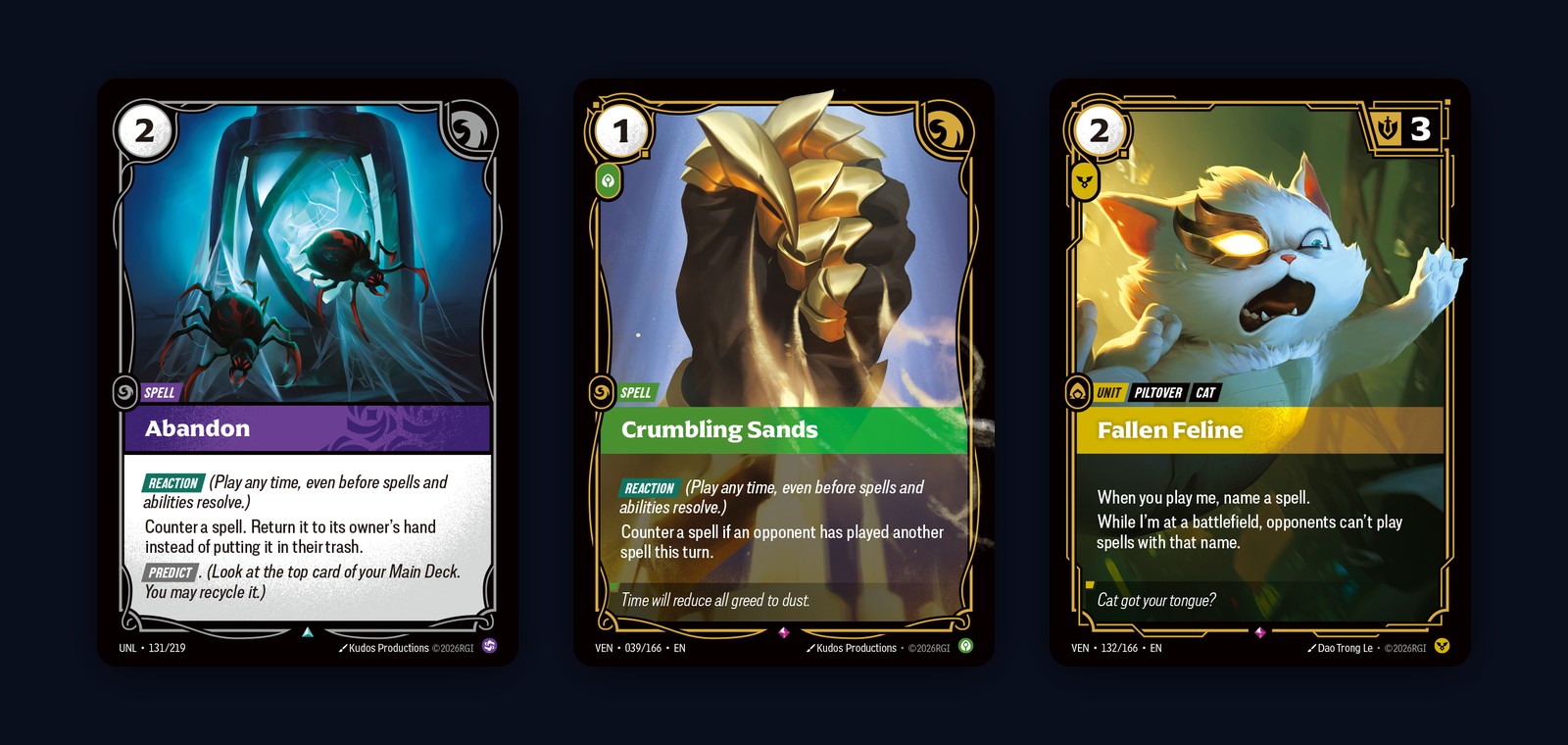 Abandon, Crumbling Sands e Fallen Feline: i tre ruling sul counterplay nella FAQ di Vendetta