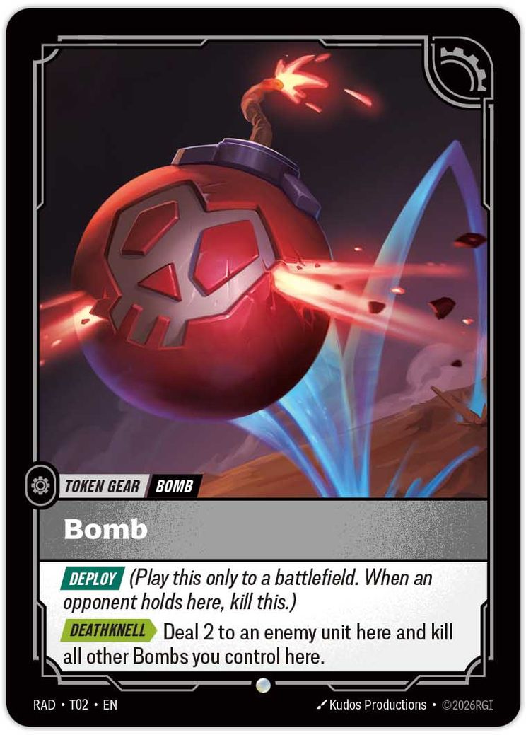 Il token Bomb del set Riftbound Radiance
