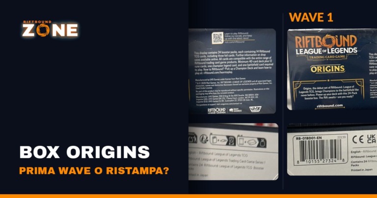 Come riconoscere un box Origins di prima wave (e non una ristampa)