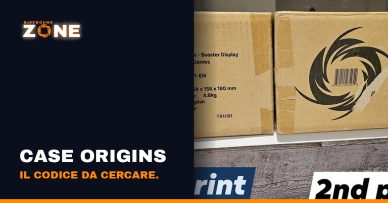 Case Origins di prima wave: il codice sul cartone che lo distingue