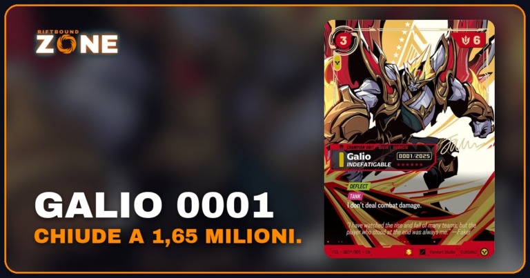 Il Galio 0001 di Faker chiude a 1.653.000 yuan