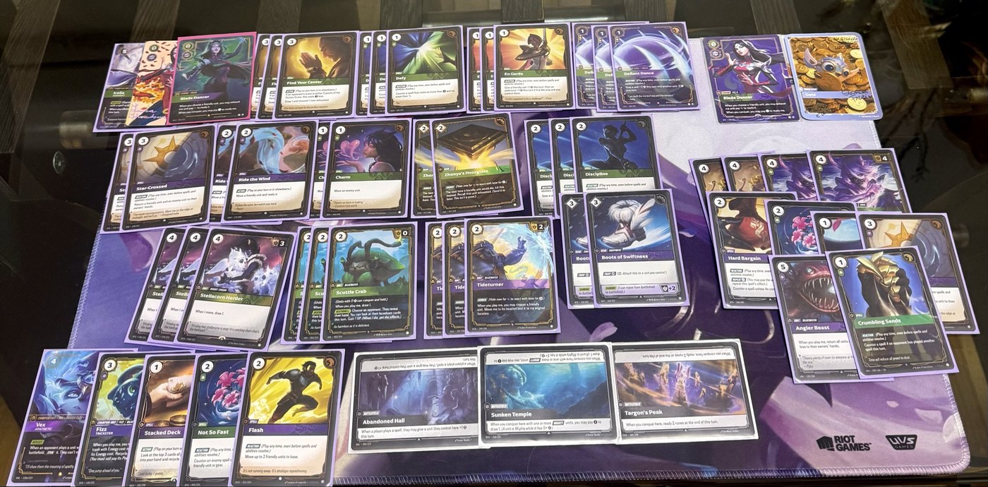 Le carte del vincitore dello Showdown Series di Lucca