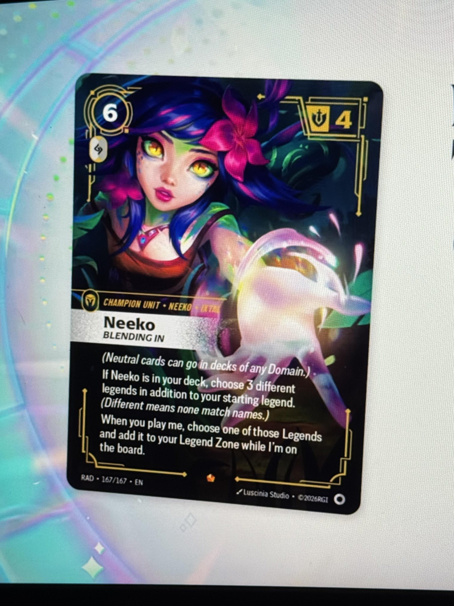 Neeko mostrata durante la diretta LCS