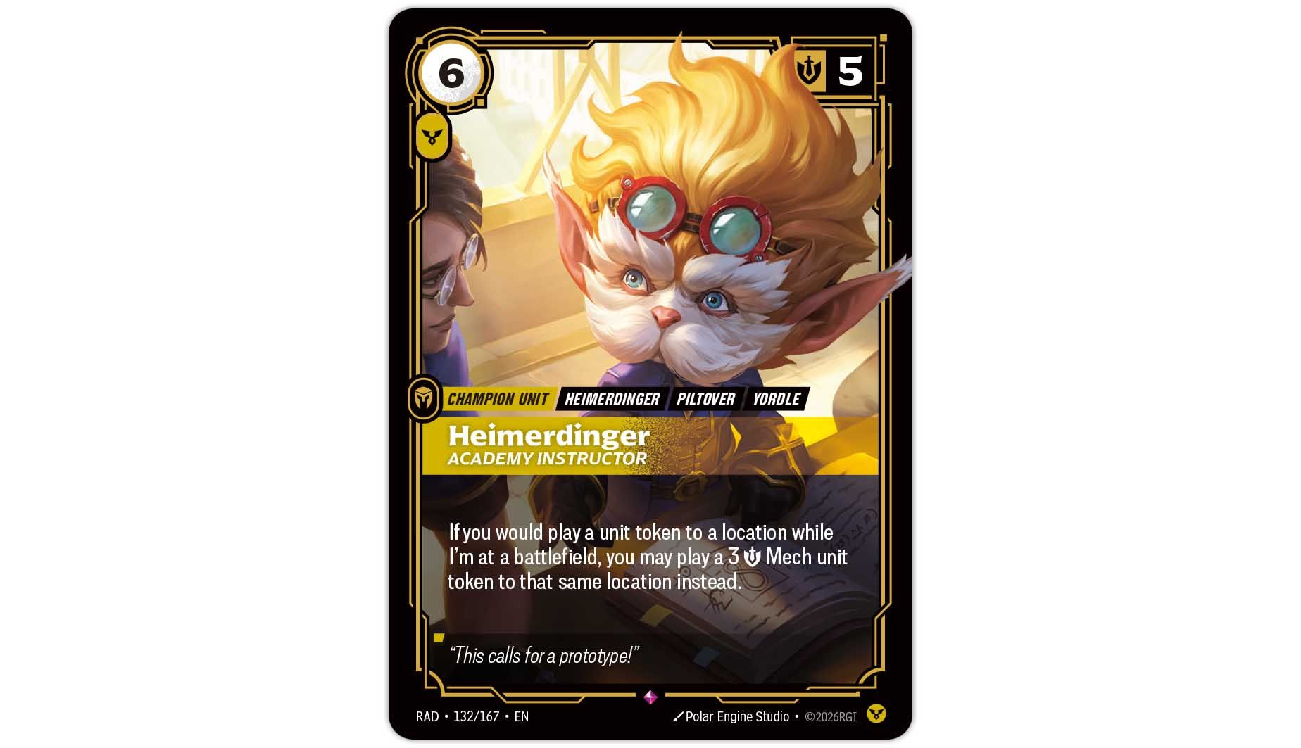 Heimerdinger, Academy Instructor, promo dei Pre-Rift di Radiance