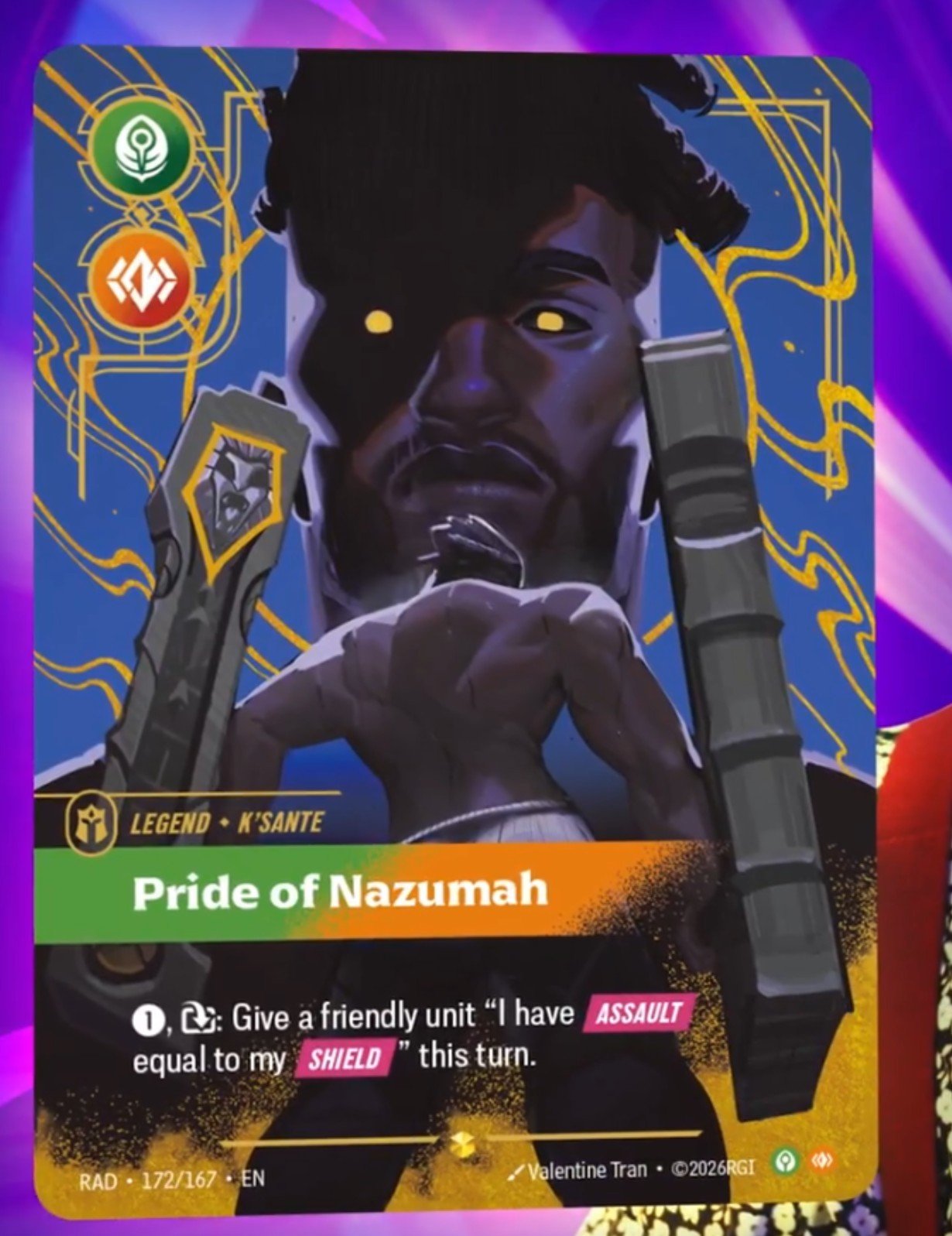 K'Sante, Pride of Nazumah, il Legend di Radiance