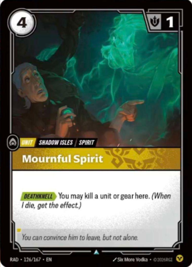 Mournful Spirit, anteprima della carta di Radiance