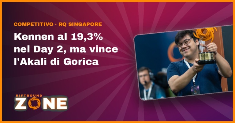 I dati ufficiali di RQ Singapore: Kennen al 19,3% nel Day 2