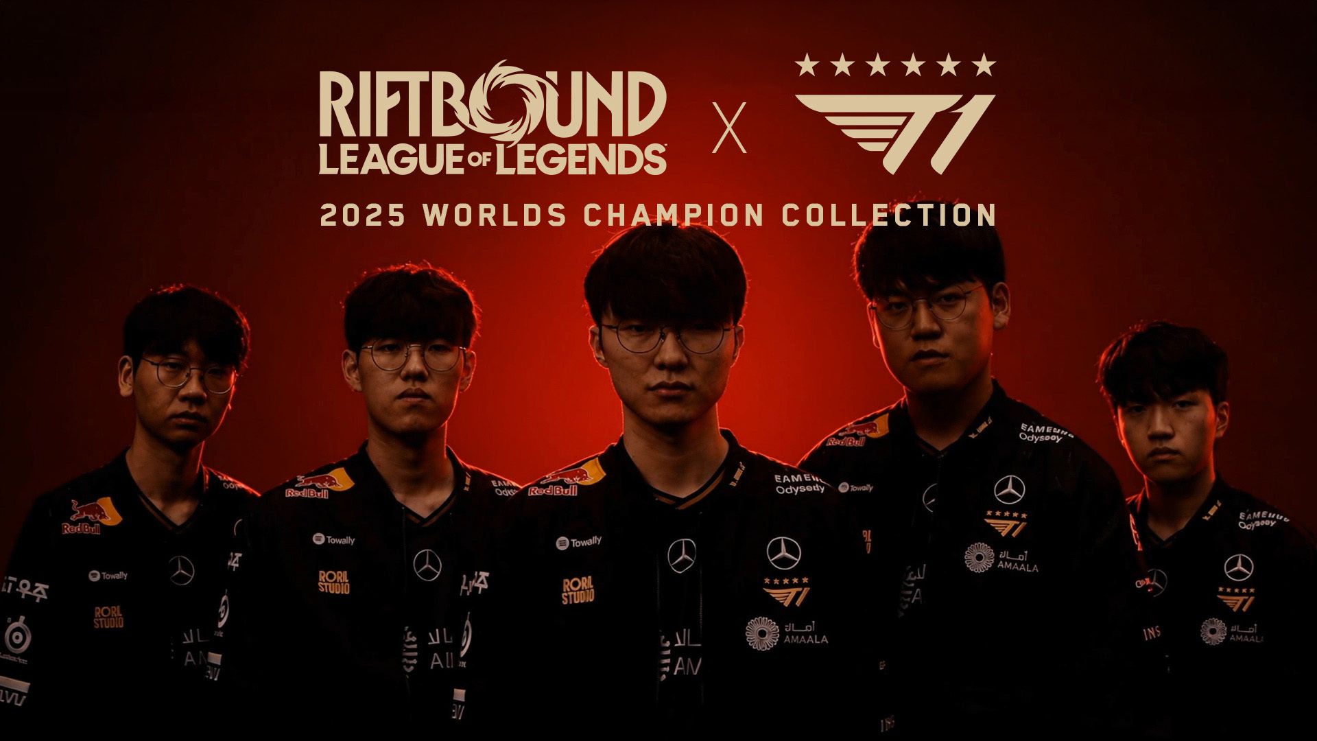 Key art della Riftbound x T1 2025 Worlds Champion Collection