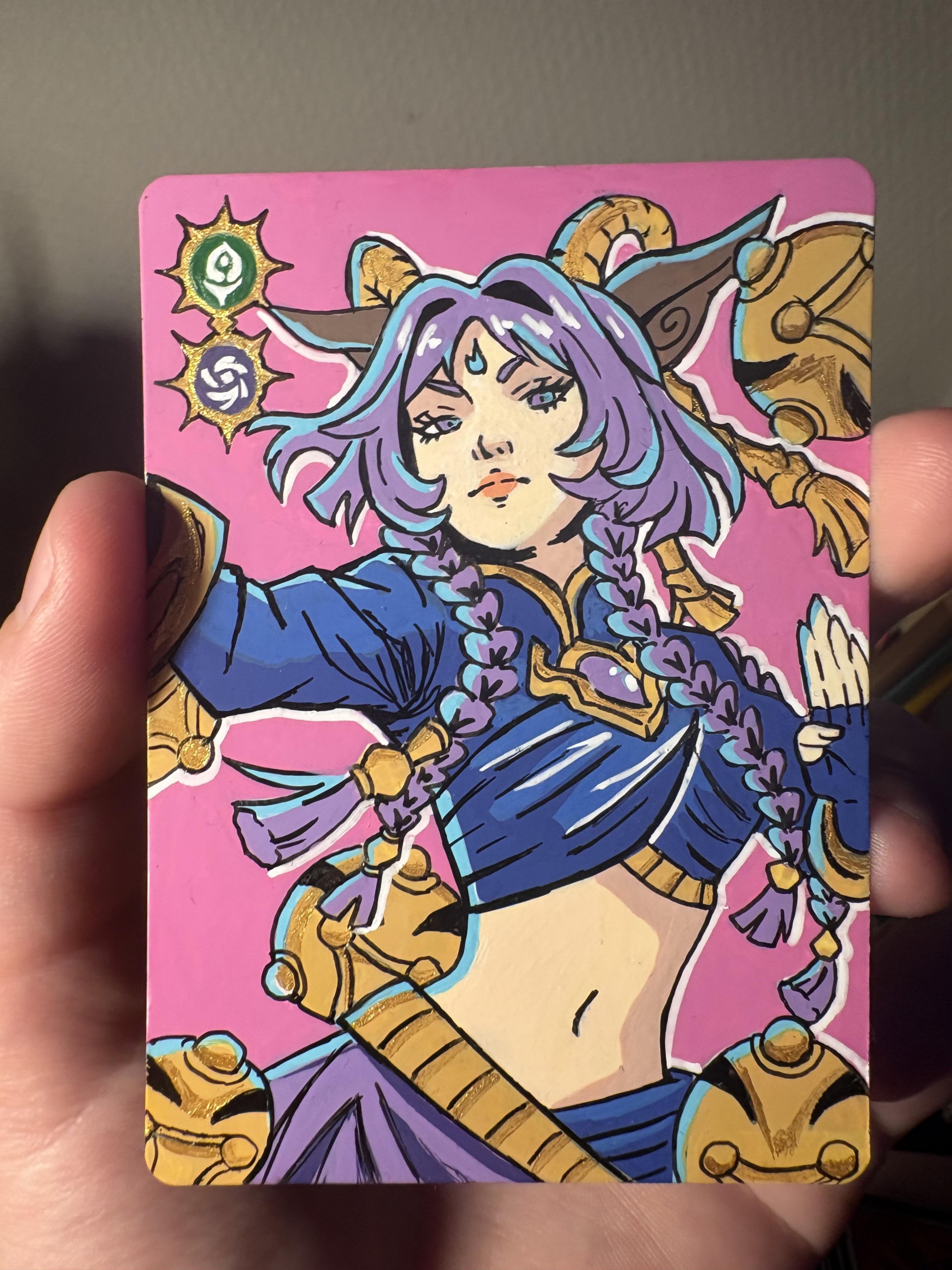 Illustrazione su commissione di Yunara pubblicata su r/riftboundtcg