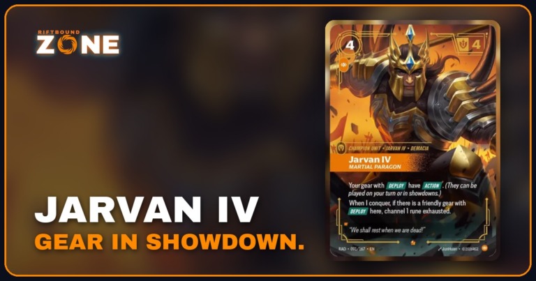 Jarvan IV, Martial Paragon: gear con Deploy anche in showdown