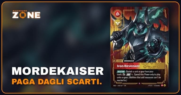 Mordekaiser, Iron Revenant: dagli scarti un Power in più
