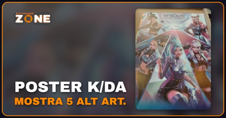Un poster svela le cinque alt art K/DA di Radiance