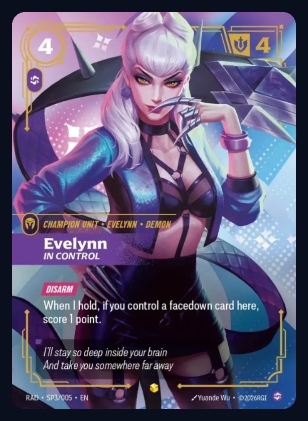 Evelynn, In Control K/DA SP3/005, art by Yuande Wu