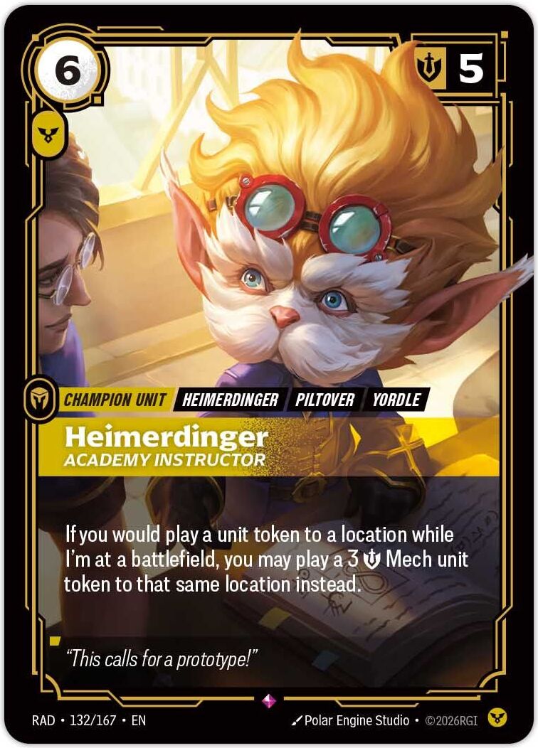 Heimerdinger, Academy Instructor, la promo dei Pre-Rift di Radiance