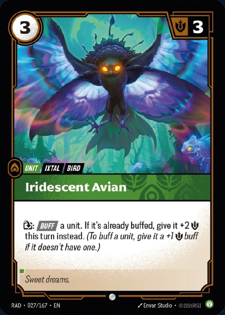 Iridescent Avian, Radiance Ixtal unit revealed by Giorgia Falci
