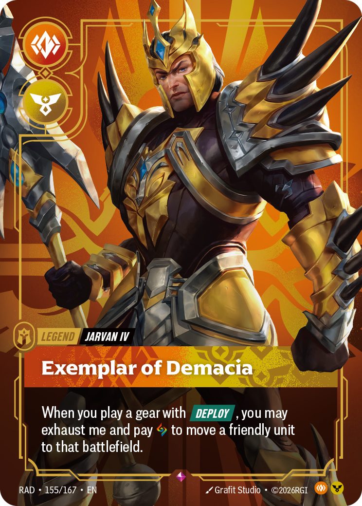 Jarvan IV, Exemplar of Demacia, base print RAD 155/167