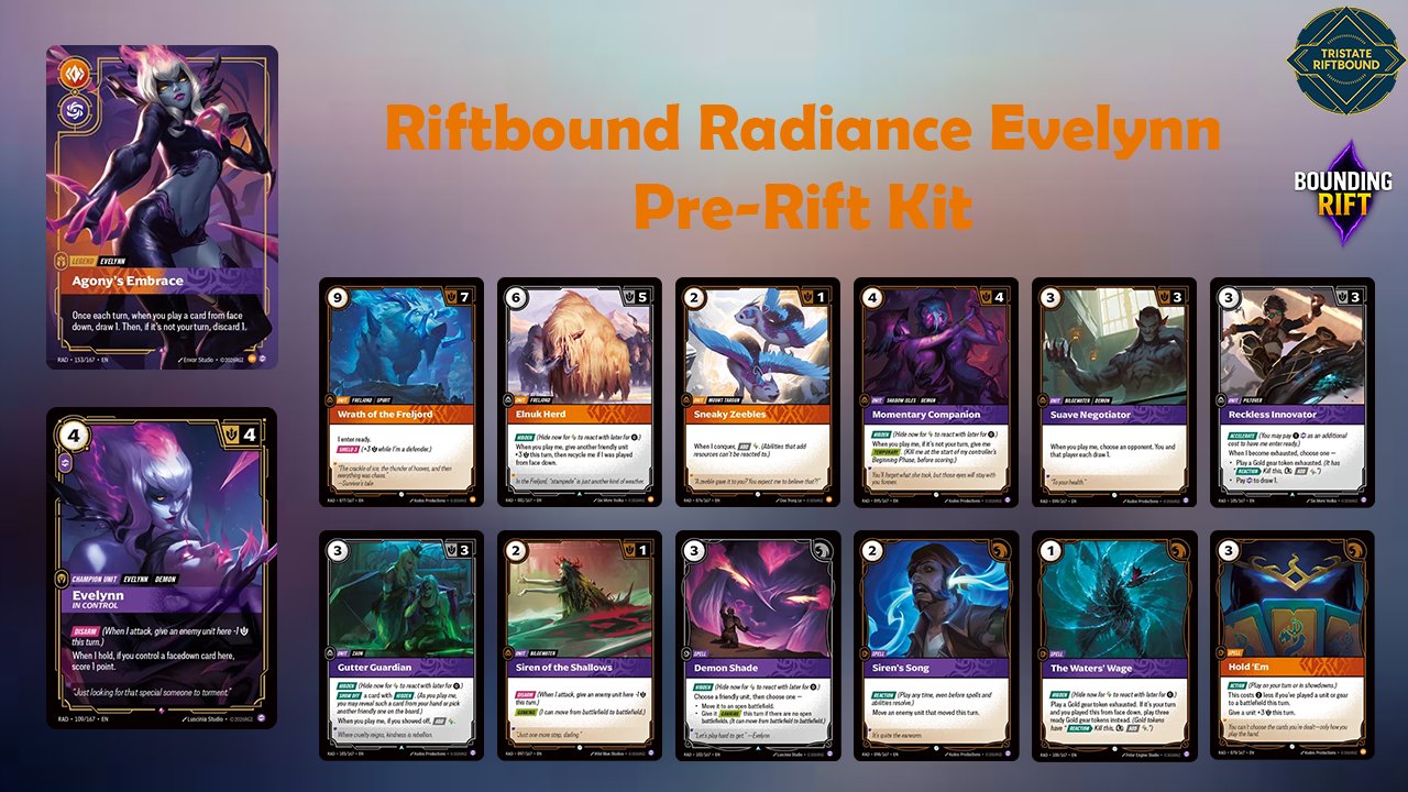 Il pacchetto campione di Evelynn del Pre-Rift di Radiance