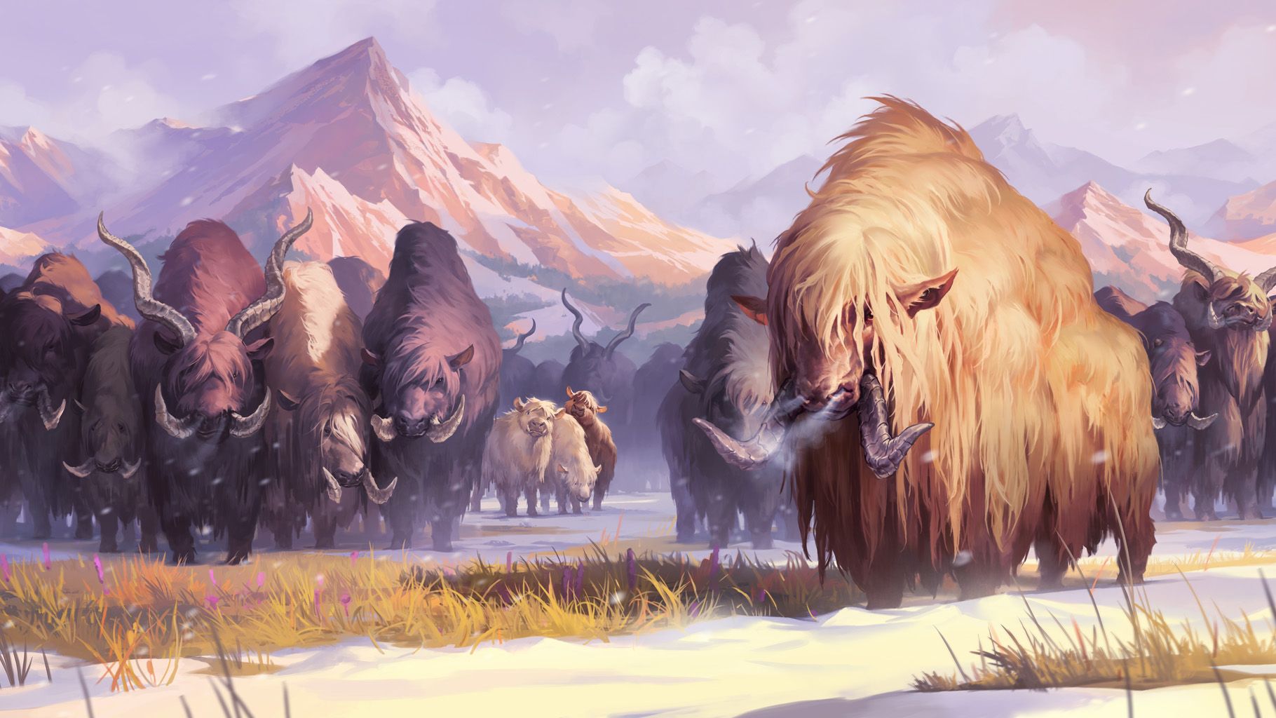 Elnuk Herd artwork from Riftbound Radiance