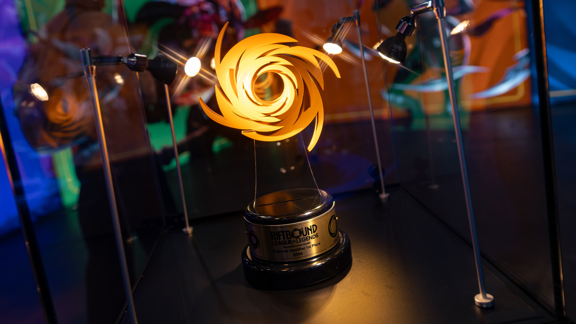 The Riftbound Regional Championship Europe trophy in Stuttgart