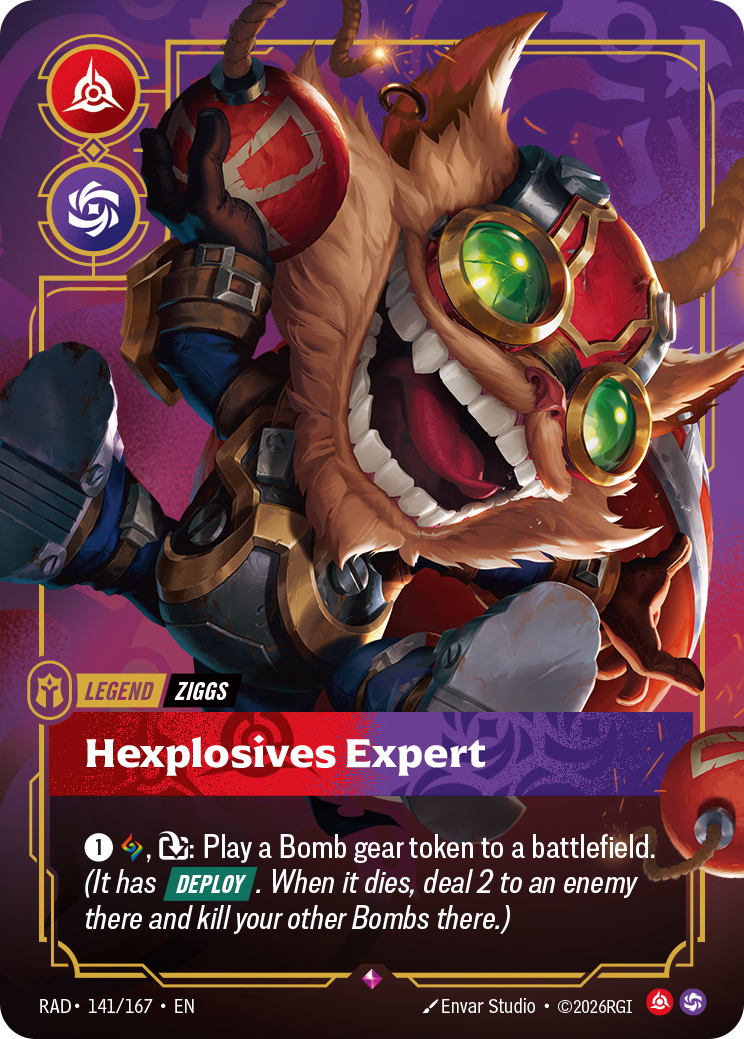 Ziggs, Hexplosives Expert, base print RAD 141/167