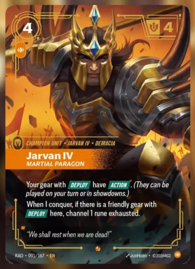 Jarvan IV, Martial Paragon