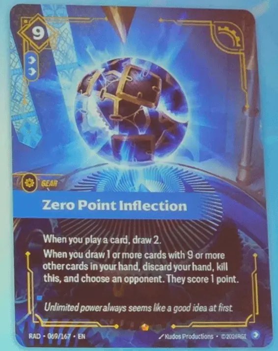 Zero Point Inflection