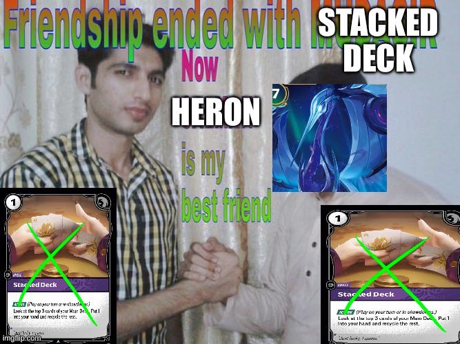 Il meme sul meta heron pubblicato su r/riftboundtcg